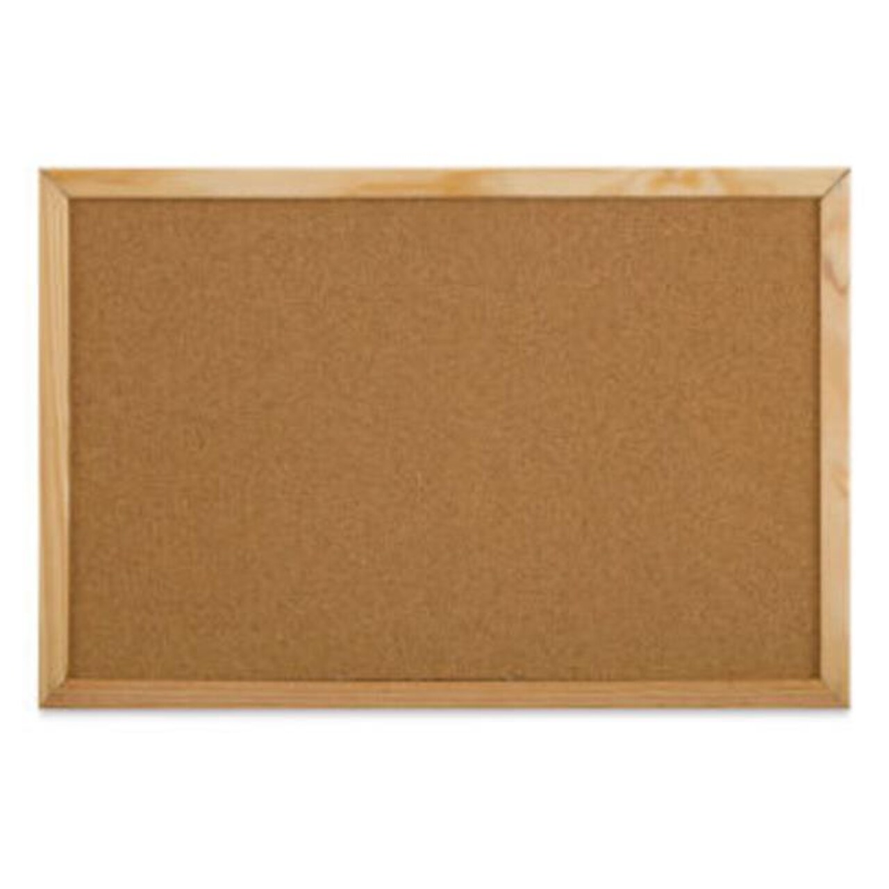 Bi-Silque 12 in. x 18 in. Pine Frame MasterVision Cork Bulletin Board